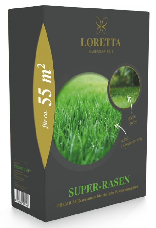 Loretta Super-Rasen Rasensamen 1,1 kg für ca. 55 m²