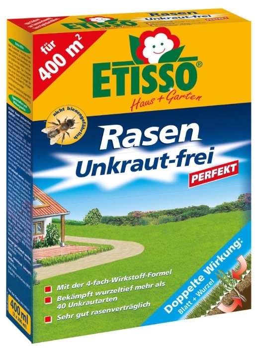Etisso Rasen Unkrautfrei perfekt 400 ml für ca. 400 m²