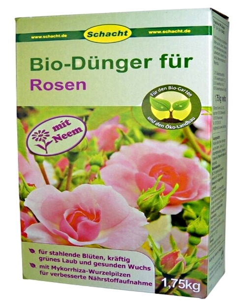 Bio Dünger für Rosen organisch 1,75 kg Schacht