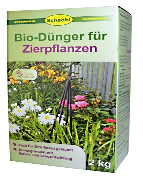 Bio Dünger für Zierpflanzen organisch 2 kg Schacht