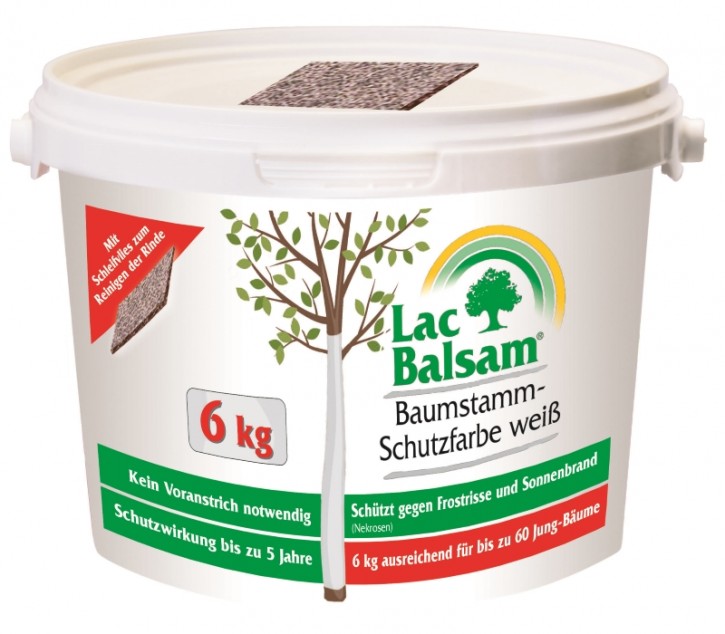 Etisso Lac Balsam Baumstamm Schutzfarbe weiß 6 kg