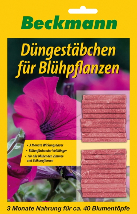 Düngestäbchen für Blühpflanzen Beckmann 40 Stück