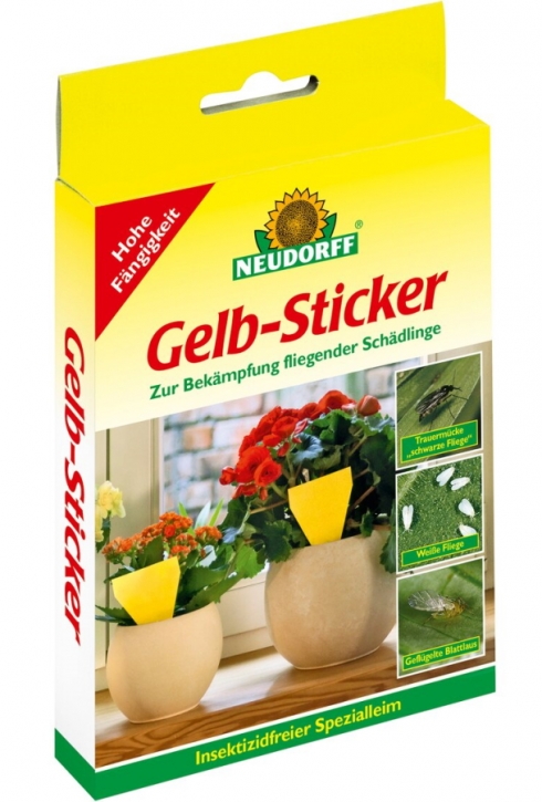 Gelb Sticker Neudorff insektizidfrei 10 Stück
