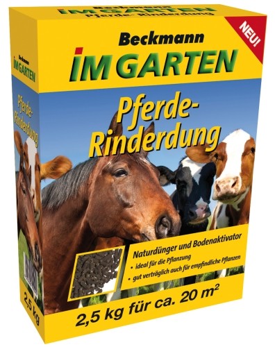 Pferde Rinderdung Naturdünger 2,5 Kg pelletiert für ca. 20 m²