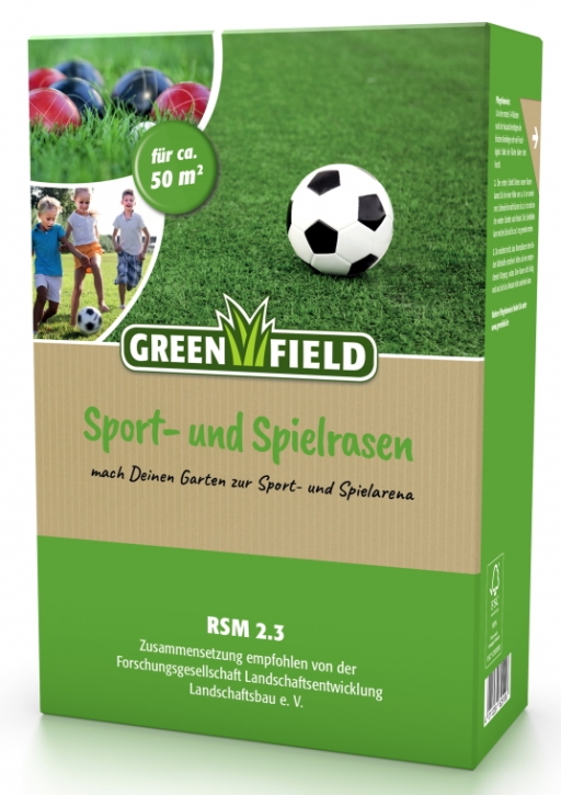 Greenfield Sport + Spielrasen Mantelsaat 1 kg für ca. 50 m²