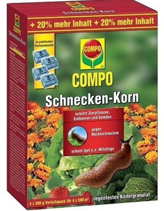 Schneckenkorn Compo Vorteilspack 4 x 300g Beutel