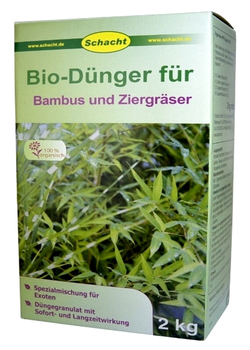 Bio Dünger für Bambus und Ziergräser Schacht 2 kg