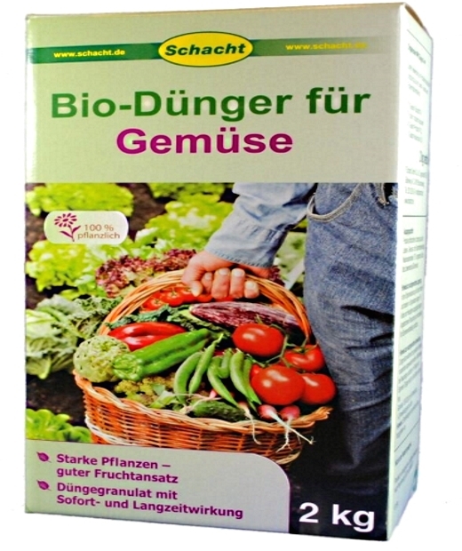 Bio Dünger für Gemüse organisch 2 kg Schacht