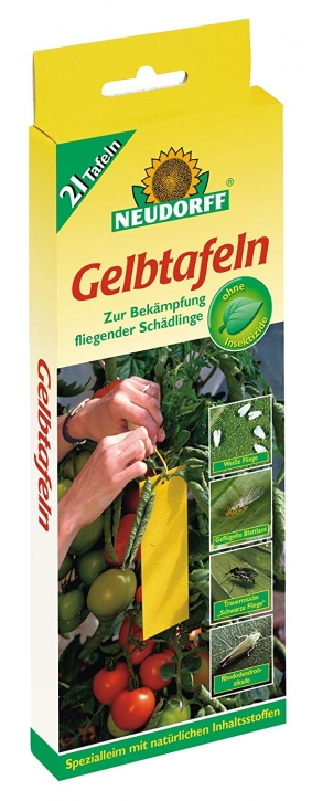 Gelbtafeln Neudorff Insektizidfrei kleinformatig 21 Stück