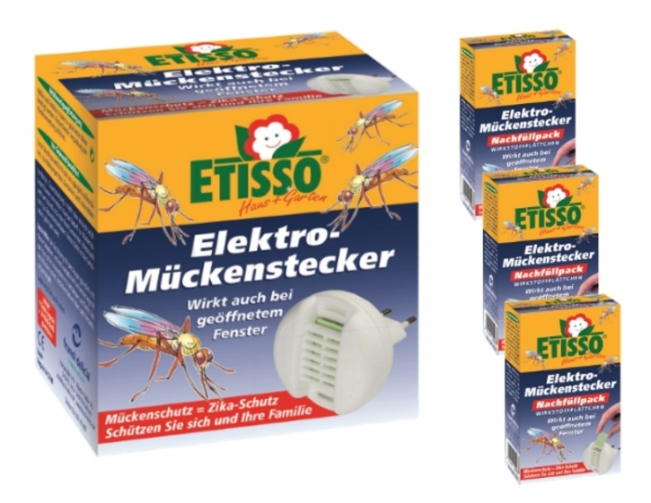 Etisso Elektro Mückenstecker Sparset 1+ 3