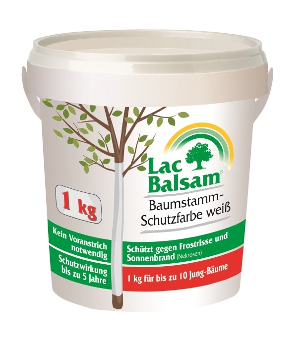 Etisso Lac Balsam Baumstamm Schutzfarbe weiß 1 kg