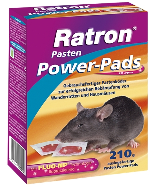 Ratron Pasten Power Pads 210 g Pastenköder Ratten/Mäusebekämpfung