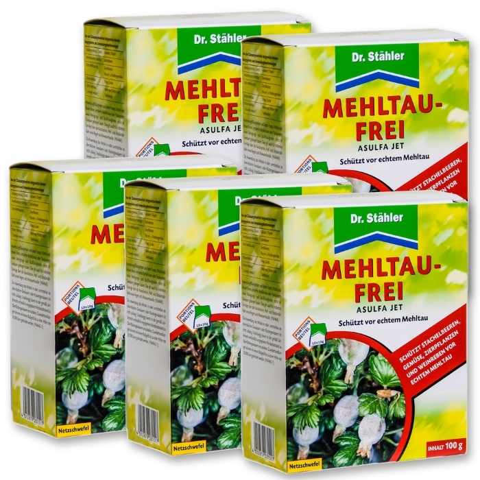 Mehltau Frei Asulfa Jet Netzschwefel Sparpack 5 x 100 g