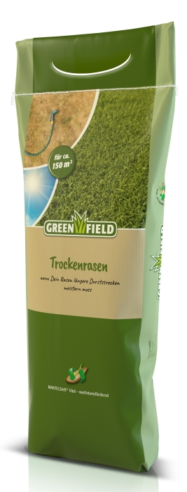 Greenfield Trockenrasen Rasensamen 5 kg Mantelsaat für ca. 150 m²