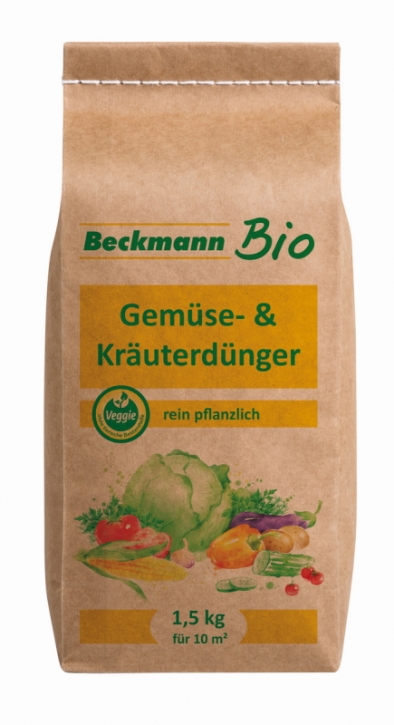 BIO Gemüse- und Kräuterdünger 1,5 kg für ca. 10 - 20 m²