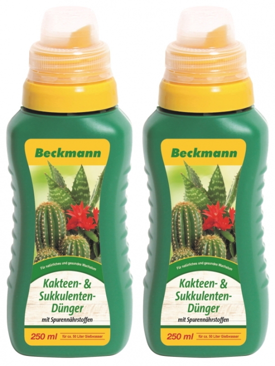 Kakteen- & Sukkulentendünger Beckmann Sparpack 2 x 250 ml