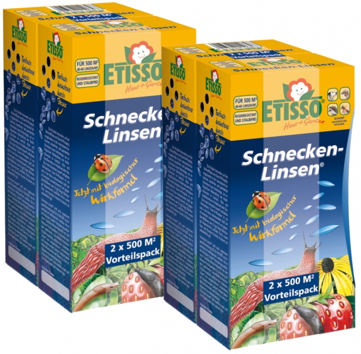 ETISSO® Schnecken-Linsen Sparpack 4 x 300 g